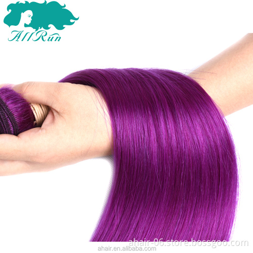 beaudiva Hair Brazilian purple Hair Weave Bundles 100% Human Hair extensions 1pc/lot brazilian bundles